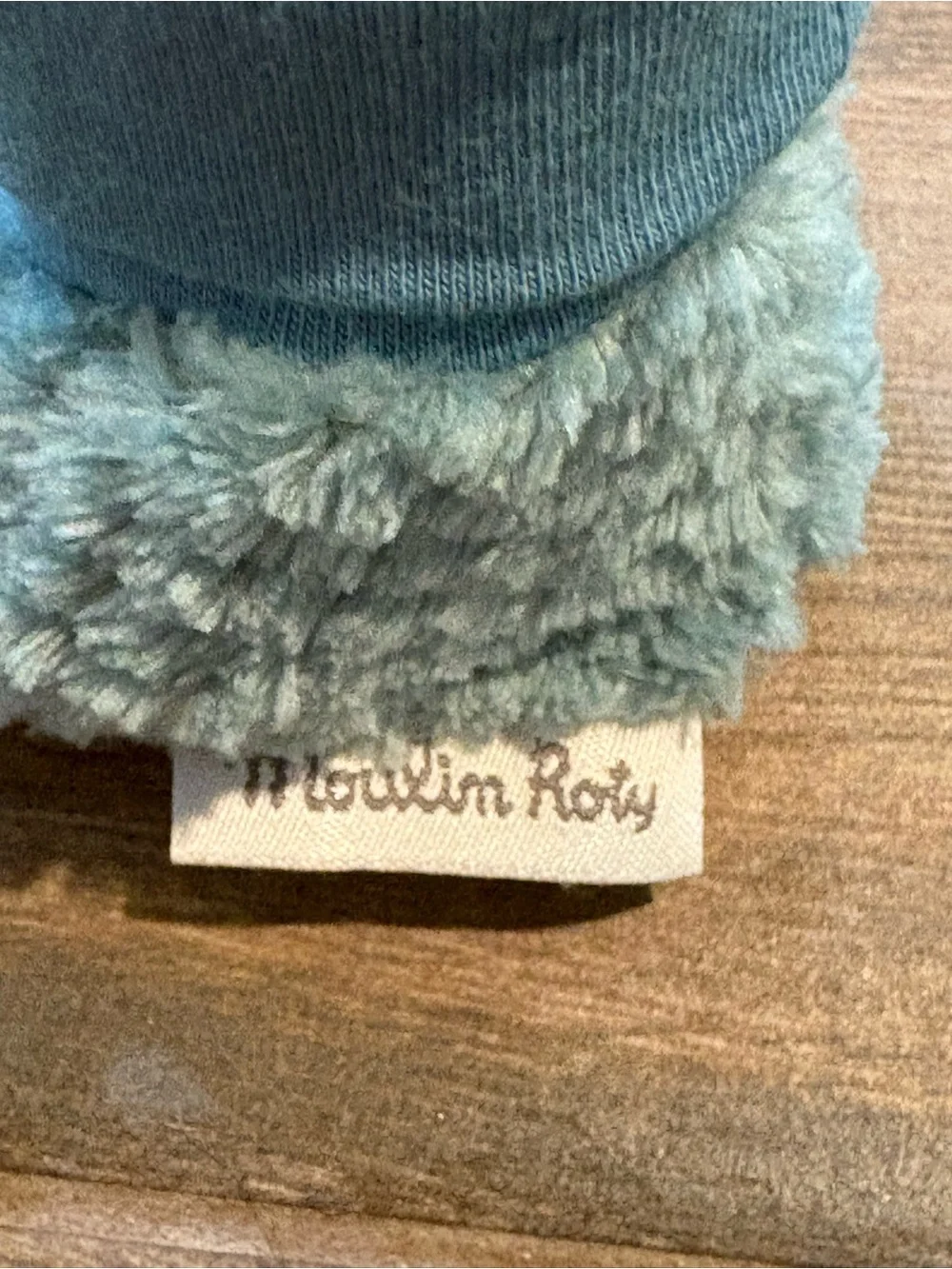 Moulin Roty Sous min Baibab Blue Bergamamote The Elephant Baby Slippers Booties
